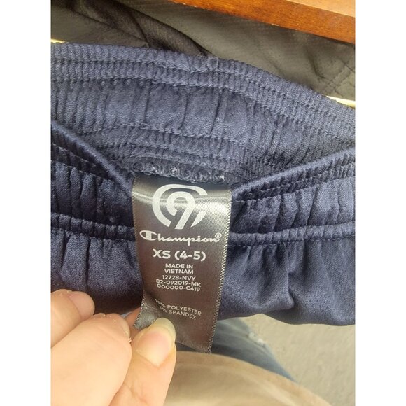 Champion Boys' Athletic Pants XS 4/5 Navy - Picture 6 of 6